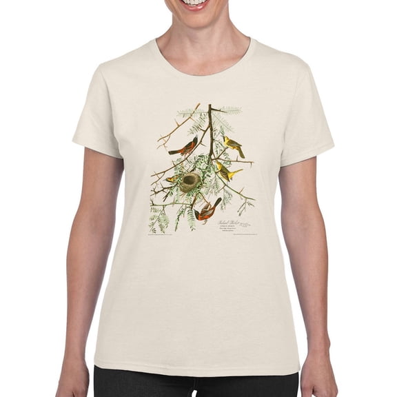 An Orchard Oriole. T-Shirt Women -John James Audubon Designs, Female Large