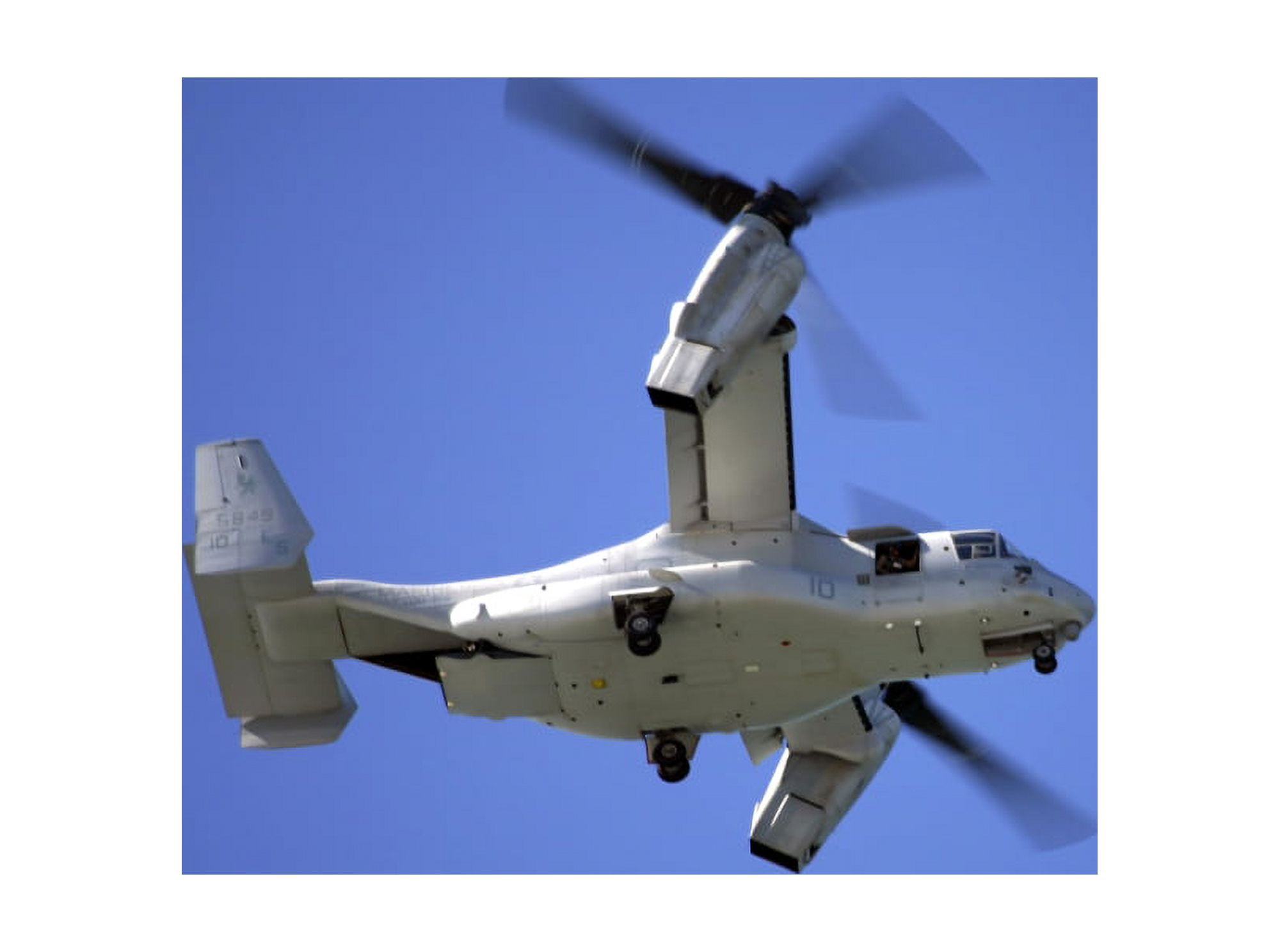 An Osprey tiltrotor aircraft in flight Canvas Art - Michael WoodStocktrek Images (17 x 12)