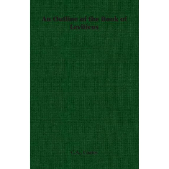 An Outline of the Book of Leviticus, (Paperback)