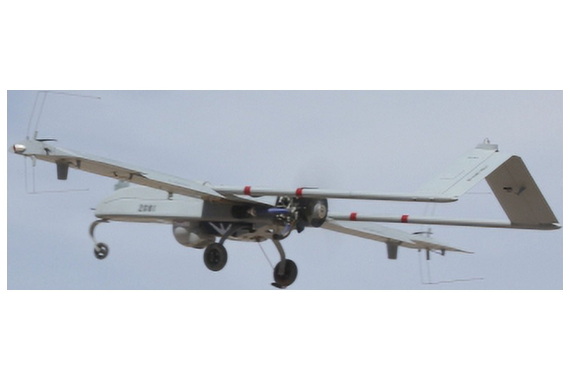 An RQ-7 Shadow unmanned aerial vehicle in flight Canvas Art - Stocktrek Images (35 x 23)