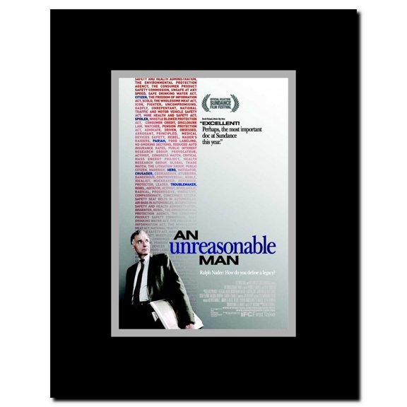 An Unreasonable Man Framed Movie Poster