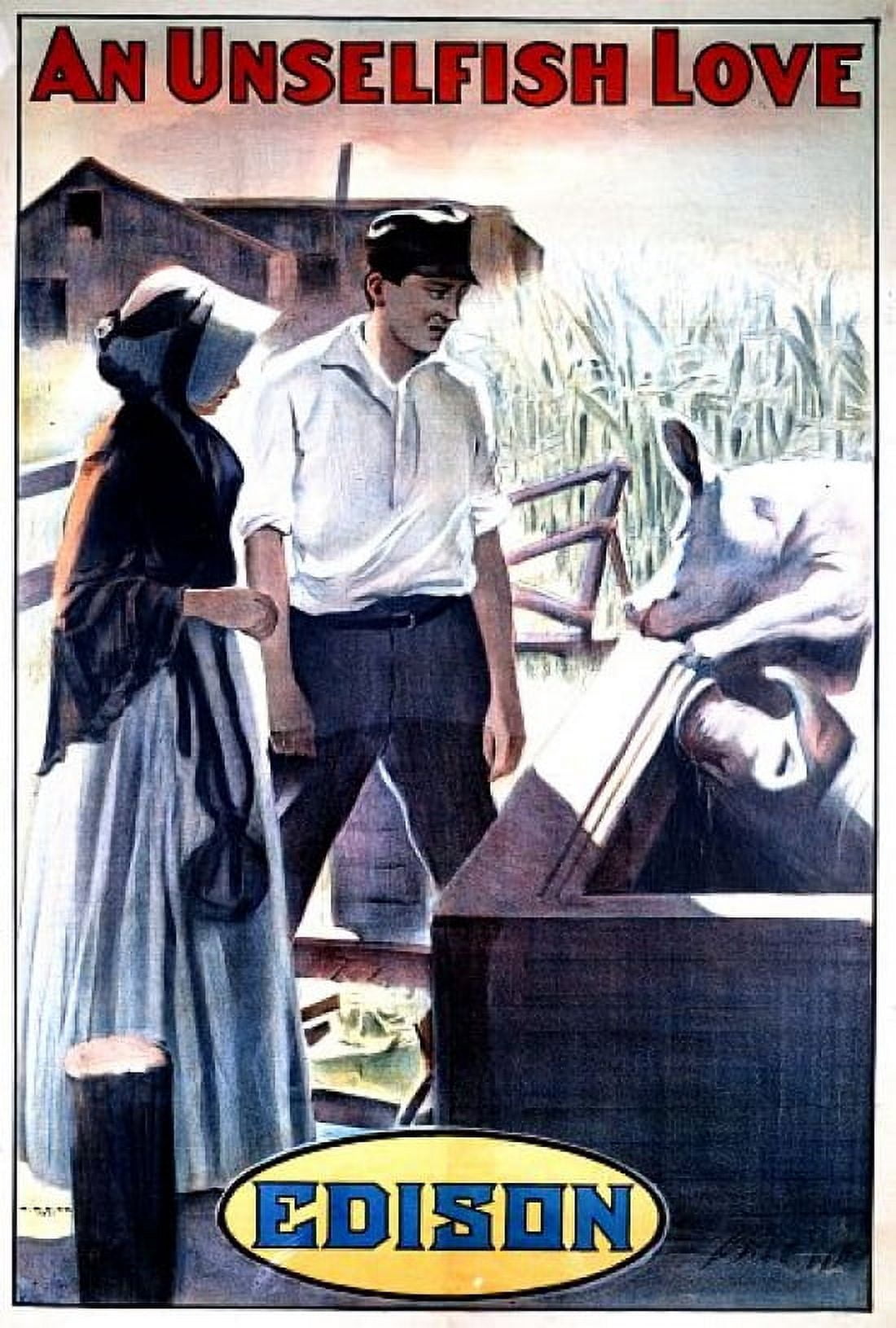 An Unselfish Love Edison Movie Canvas Art - (24 x 36)