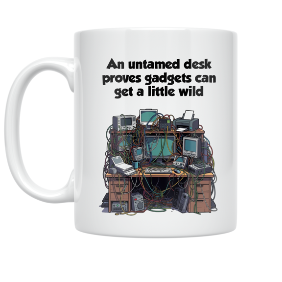 An Untamed Desk Proves Gadgets Can Get Wild - Tech Enthusiast - 11 oz Ceramic Coffee Mug
