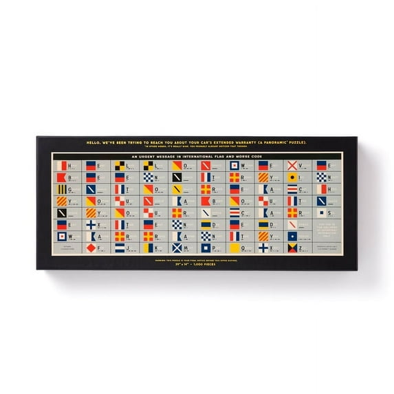 An Urgent Message 1,000 Piece Panoramic Puzzle (Jigsaw)