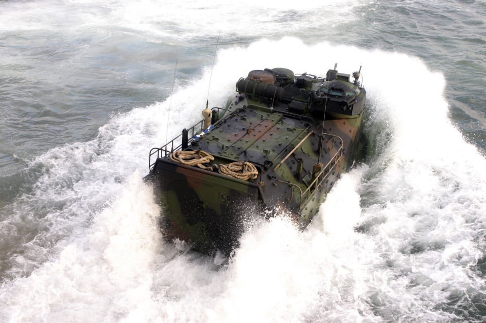 An amphibious assault vehicle Canvas Art - Stocktrek Images (34 x 23)