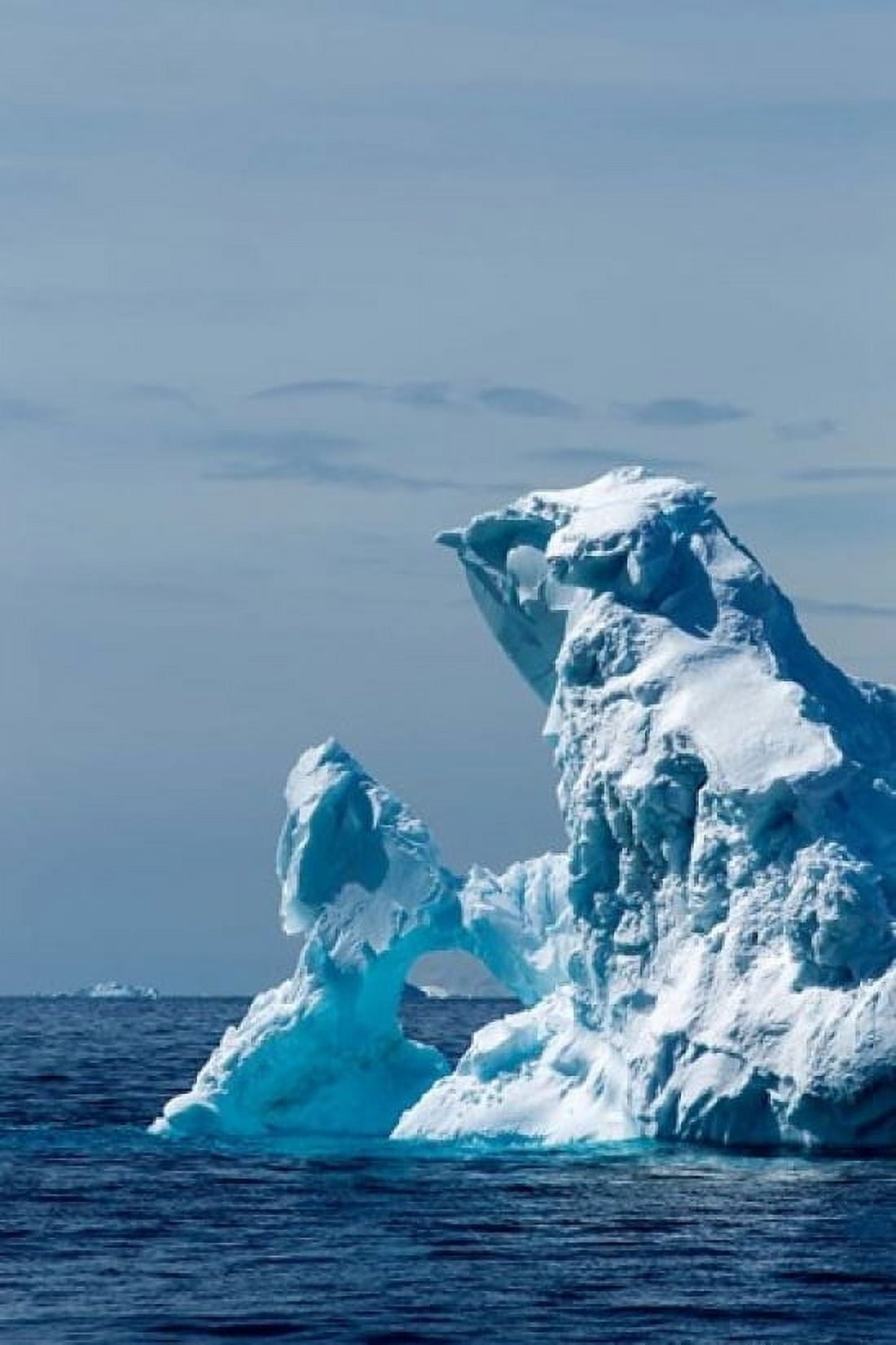 An arched iceberg floating in Gerlache Strait Antarctica Canvas Art - Paul Souders DanitaDelimont (11 x 17)