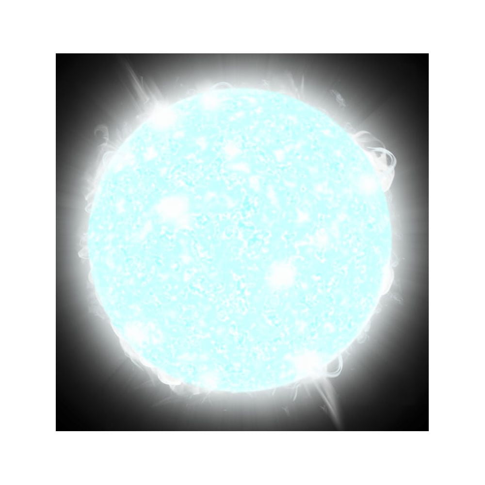An artists depiction of a blue dwarf star Canvas Art - Marc WardStocktrek Images (29 x 29)