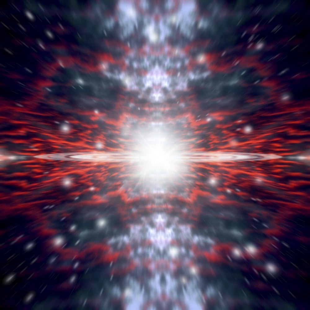 An artists depiction of the Big Bang that created space and time Canvas Art - Marc WardStocktrek Images (29 x 29)
