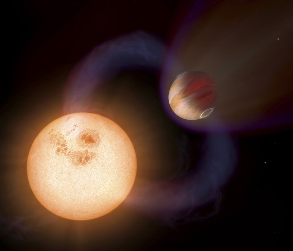 An artists impression of a unique type of exoplanet Canvas Art - Stocktrek Images (31 x 26)