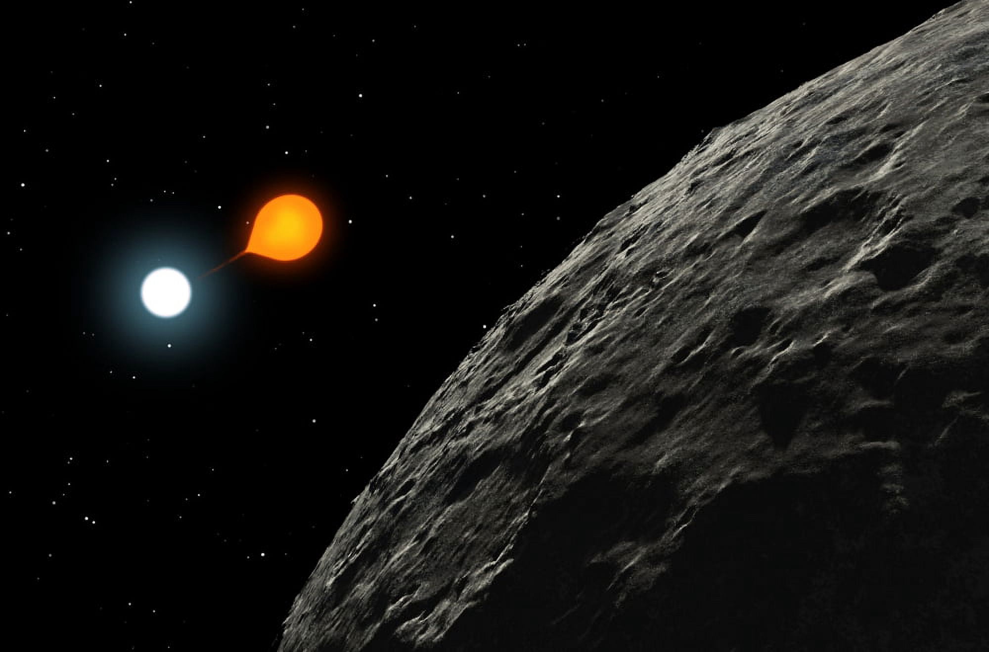 An eclipsing binary star known as Algol or Beta Persei Canvas Art - Ron MillerStocktrek Images (34 x 23)