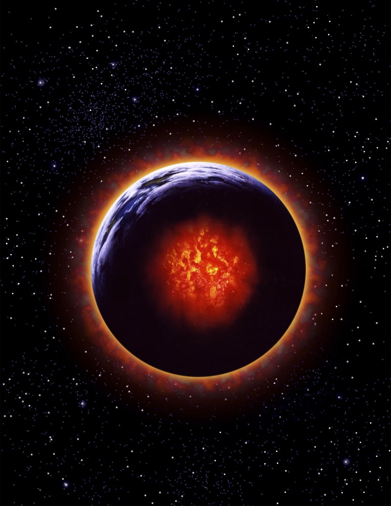 An exaggerated depiction of global warming Canvas Art - Jerry LoFaroStocktrek Images (25 x 32)
