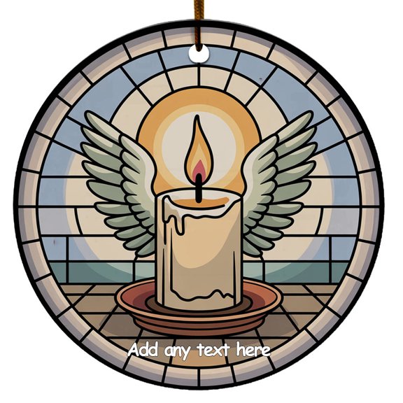 An in Love Memory Candle Ornament  Holiday Ornament Gift with Custom Text for Family, Friends, Man & Woman, Christmas 2025 Tree Keepsake