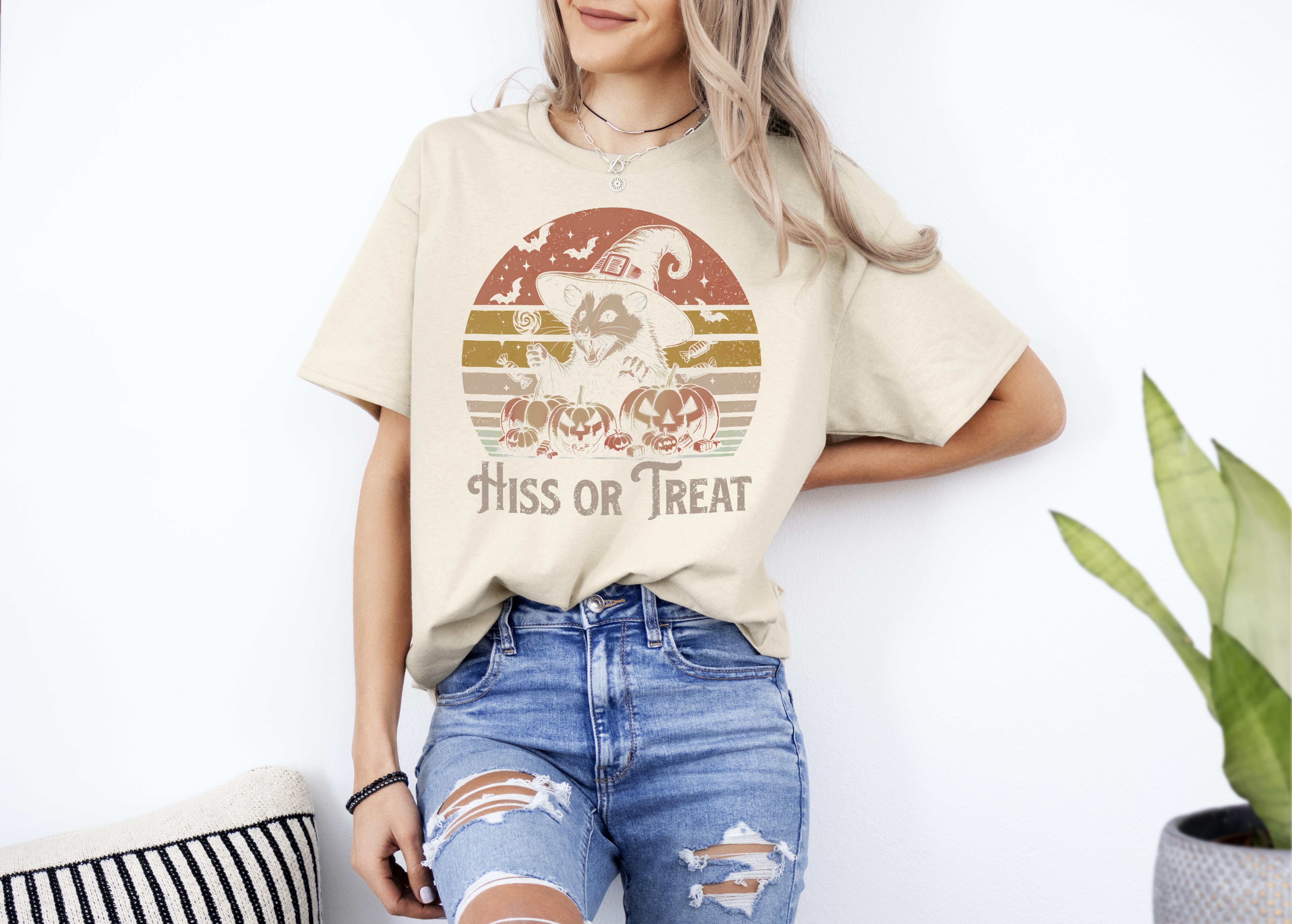 An indispensable item in your wardrobe, Hiss Or Treat Halloween Pumpkin