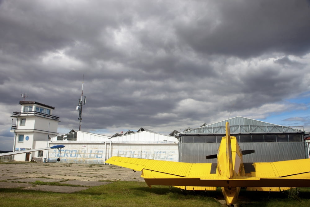 An old communist-era Zlin Z-37A crop spraying aircraft Canvas Art - Timm ZiegenthalerStocktrek Images (35 x 23)