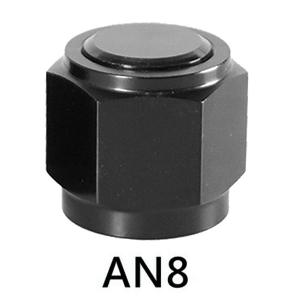 Fivestarautopartsupplier AN Flare Fitting Cap – Block Off Nut – Aluminum 6061-T6 – Choice Of AN4/AN6/AN8/AN10/AN12