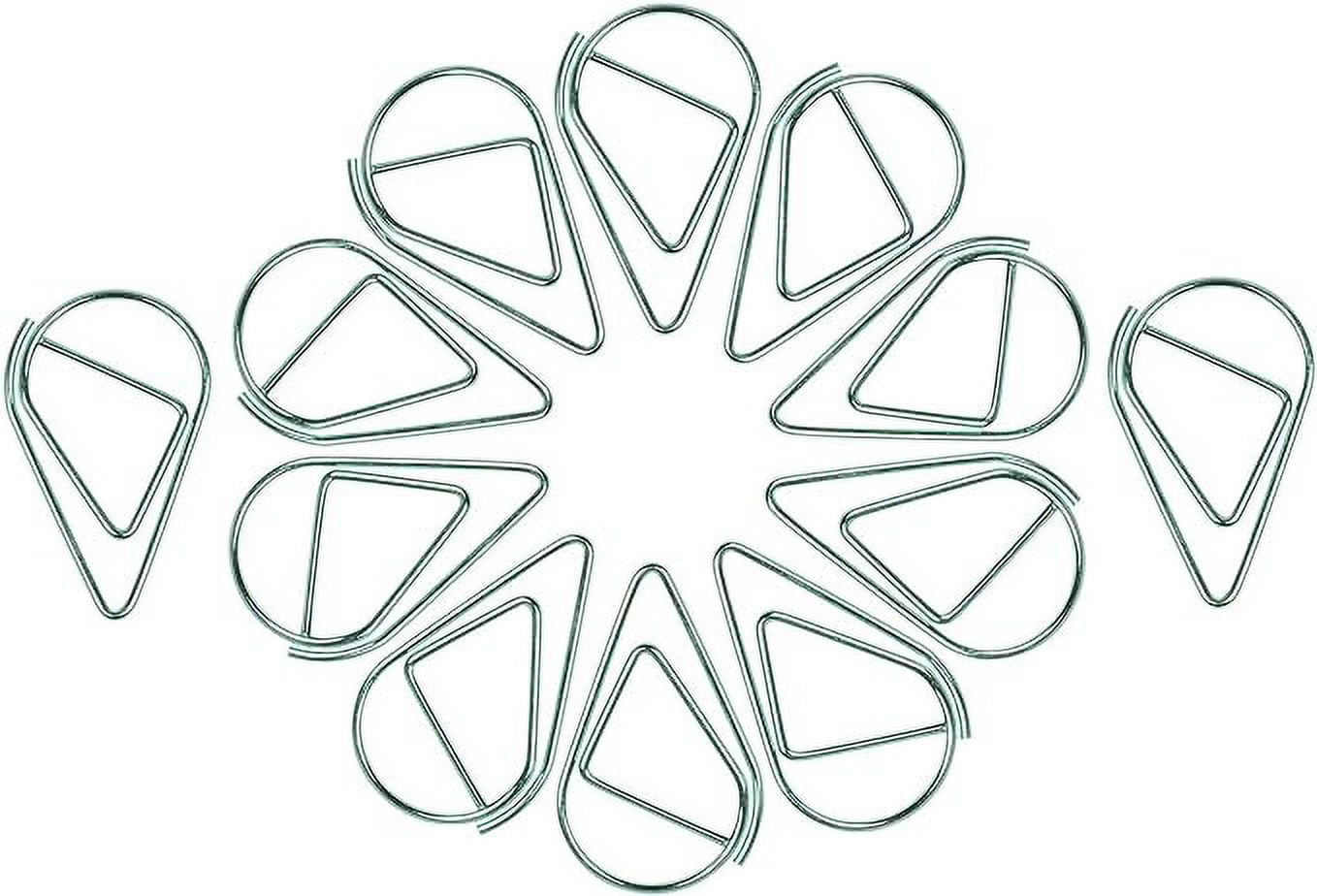 AnMiao Star Small Metal DropShaped Paper Clip, Lovely Office Supplies