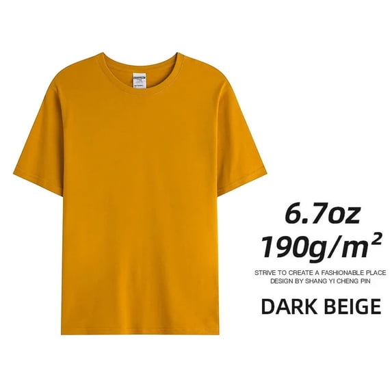 AnQingLueLv Combed Cotton Tees Tshirts Mens Solid Tops Woman Male Custom Team Uniform Class Clothes Summer Customization