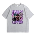 thumbnail image 1 of AnQingLueLv Print Tshirt Men Women Casual Cotton T-shirt Male Oversized T Shirts, 1 of 4