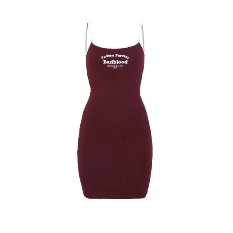 AnQingLueLv Red Sexy Bodycon Dress Women Korean Fashion