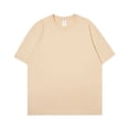 thumbnail image 1 of AnQingLueLv Women's Summer 100% Cotton T-shirt Bottoming Basic Fashionable Solid Lady Short Sleeve Loose Tops Shirts, 1 of 5