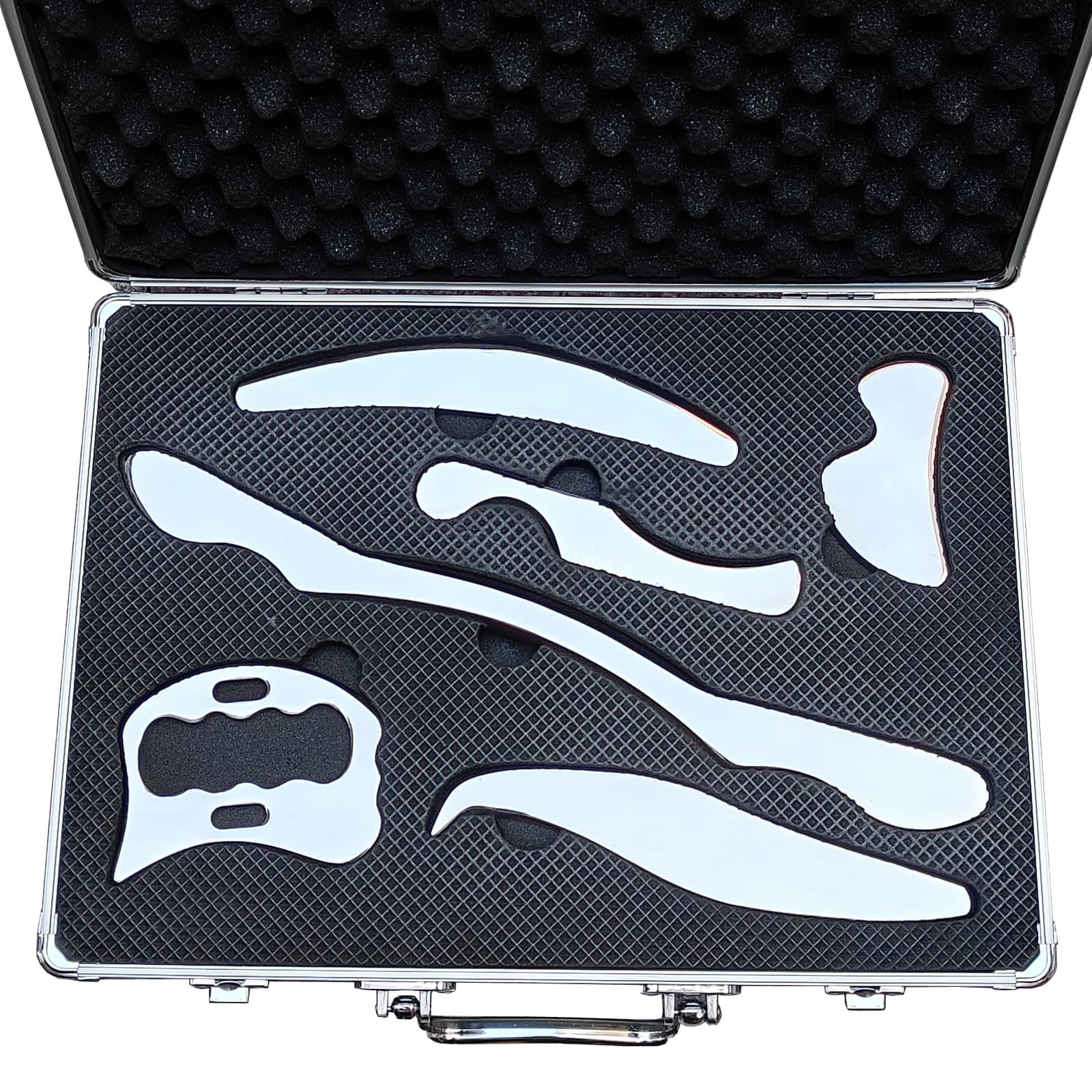 AnTiexi Stainless Steel Gua TGF4 Sha Scraping Massage Tool Set(6pcs ...