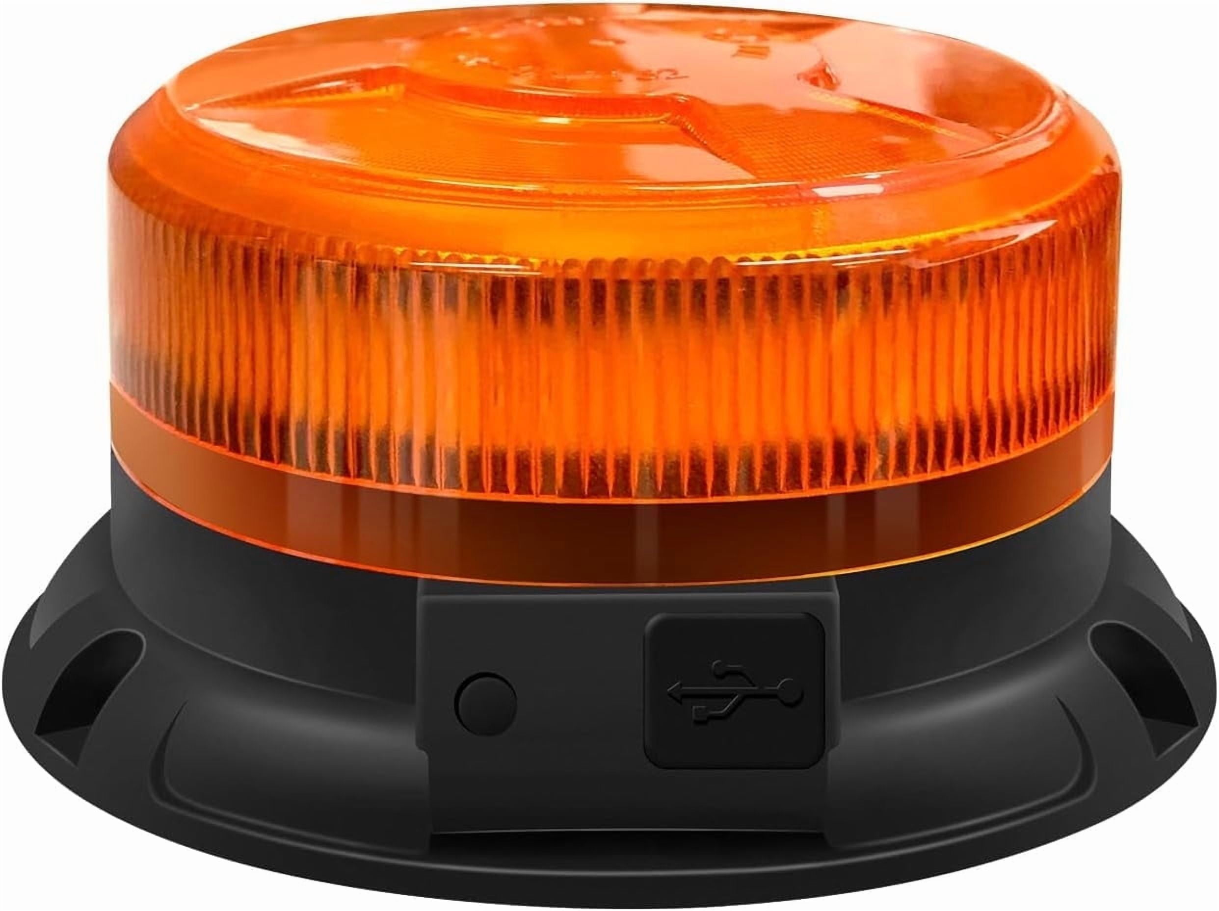 30LED Amber Rotating Strobe Light Flash Beacon Rooftop Warning - Foto 6