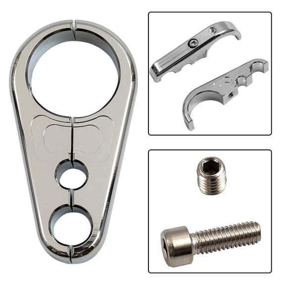 Ana 1" 25MM Frame Handlebar Clutch Cable Brake Line Clamp Clip For Road King