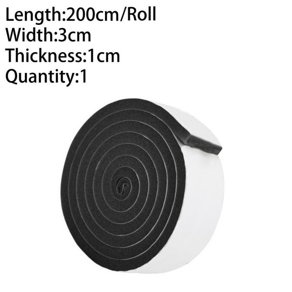 Ana 1/2Roll Window Sealing Strip Door Seams Soundproof Dustproof Windproof Sponge Strip Easy To Cut Self-Adhesive Gap Sliding Window Home Decor