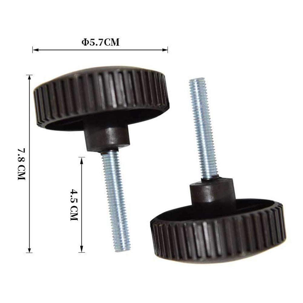 Ana 1 Pair Canopy Fixing Screws Bolt Black Plastic Screws for Garden