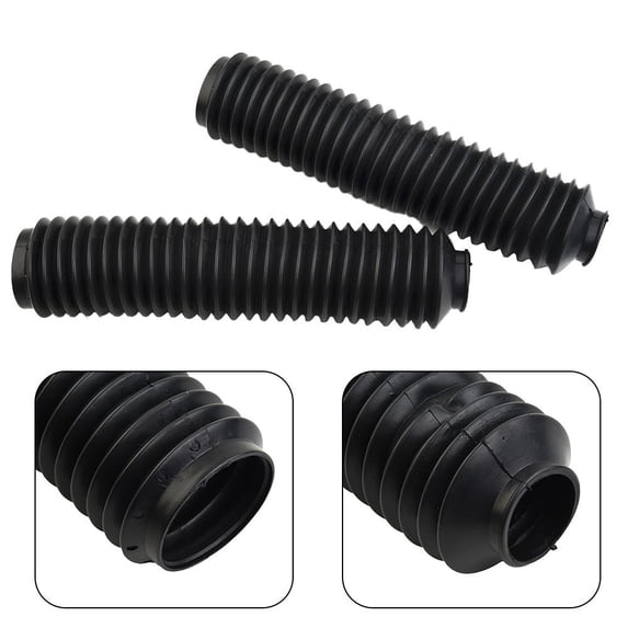 Ana 1 Pair Motorcycle Front Fork Gaiters Dust Cover Boots Rubber For 230x70mm