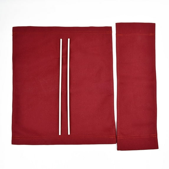Ana 1 Set (3pcs) Director Chair Canvas Replacement Cover 18.5x14.9 / 6.3x20.5 Inch Replacement Cover Canvas Red Casual Directors Chair Cover Kit Replacement Canvas Seat and Back with Wood Stick