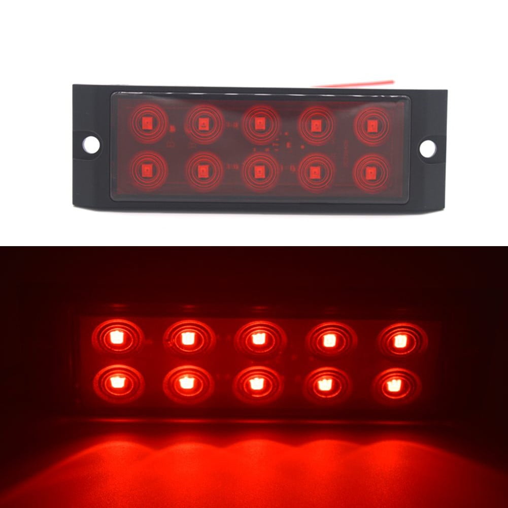 Ana 10 LED Yellow/Red/White Side Marker Clearance Lights For Truck