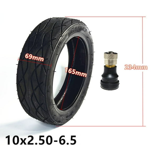 Ana 10 inch 10x2.50-6.5 Tubeless Tyre for Ninebot Max G30 Electric Scooter 60/70-6.5