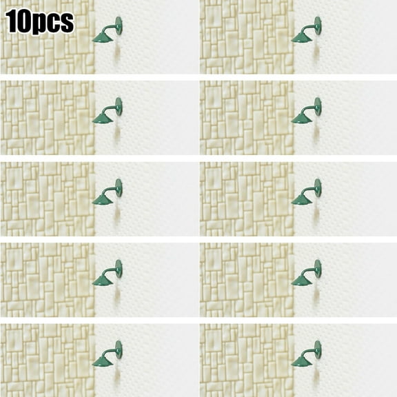 Ana 10 x OO HO Scale LED Street Bracket Light Model Wall Lamp Posts for Building Layouts Warm White with Resistors and Screws