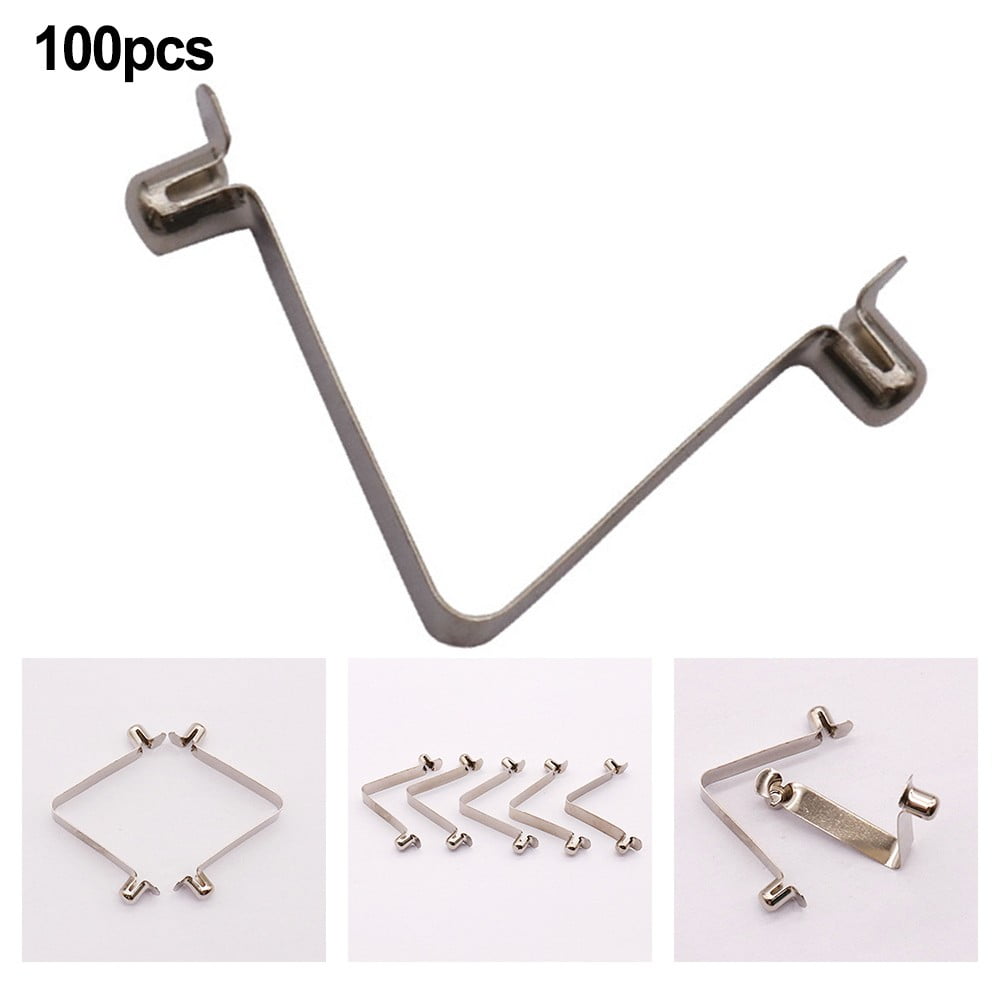 Ana 100pcs Spring Clip Locking Tube Pin Push Clip For Tent Pole Kayak