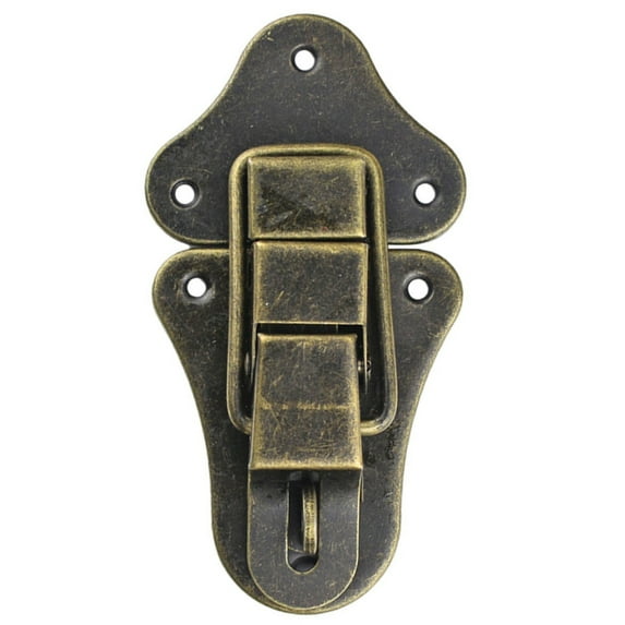Ana 10PCS Retro Lock Wooden Box Hasps Latch Jewelry Box Decorative Padlock Vintage Lock Buckle Furniture Hardware Duck Mouth Buckle Home Decor