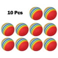 thumbnail image 1 of Ana 10pc Golf Swing Training Foam Balls Indoor Practice Rainbow Sponge Balls, 1 of 7