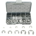 thumbnail image 1 of Ana 120X Stainless M1.5 - M10 Assorted E Clips C Circlip Kit Retaining Snap Ring Set, 1 of 9