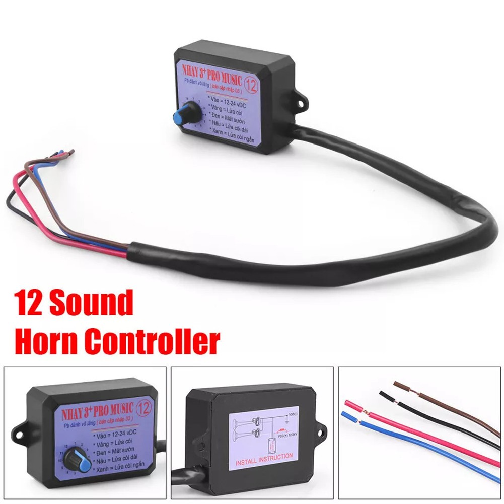 Ana 12V24V 12 Sound Musical Horn Controller Horn Control Unit for Car