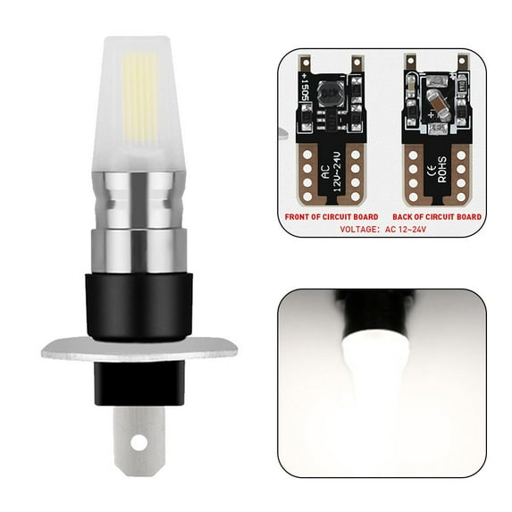 Ana 1PCS H1 H3 COB LED Fog Light Bulb High Power Driving Lamp 12V-24V White