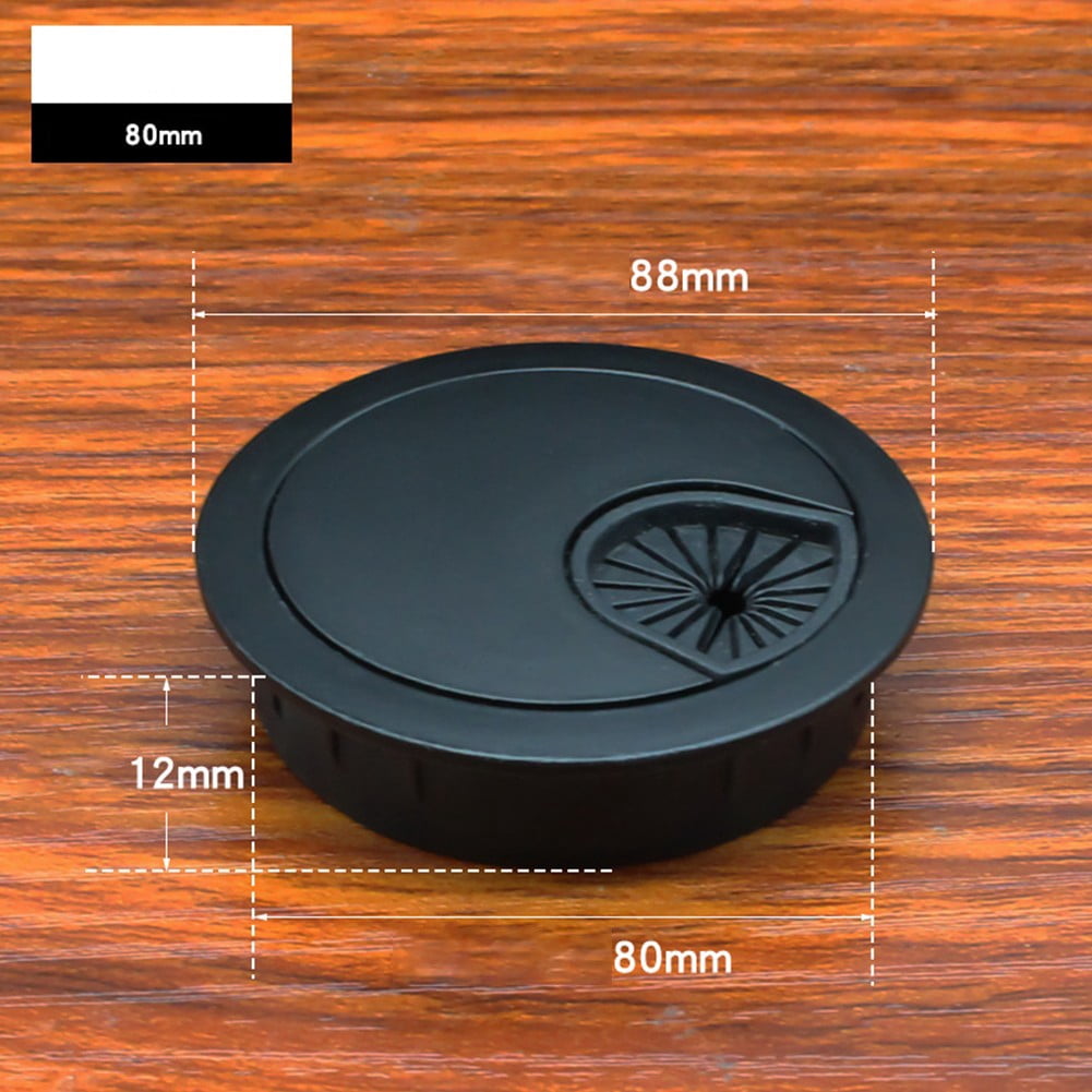 Ana 1pc Practical 50mm/60mm/80mm Computer Metal Grommet Desk Office ...