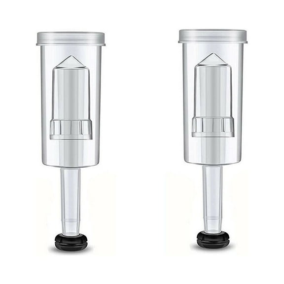 Ana 2-Pack 3-Piece Airlock with Grommet for Home Brewing Beer, Wine, and Fermentation Projects, Easy to Clean and Assemble, Black