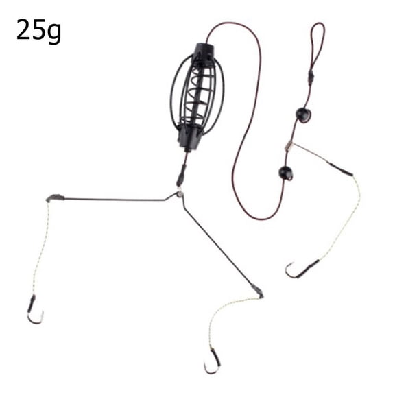 Ana 20-60g Carp Fishing Method-Feeder Set Hollow Bait Cage With Sinker PE Line Metal Hook Rig For Lake & River Angling Fishing Part