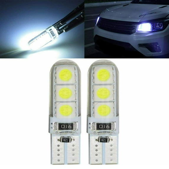 Ana 2PCS Car LED T10 5050 6SMD Indicator Light Trunk License Plate Light Width White Lighting 12v Trunk Lights
