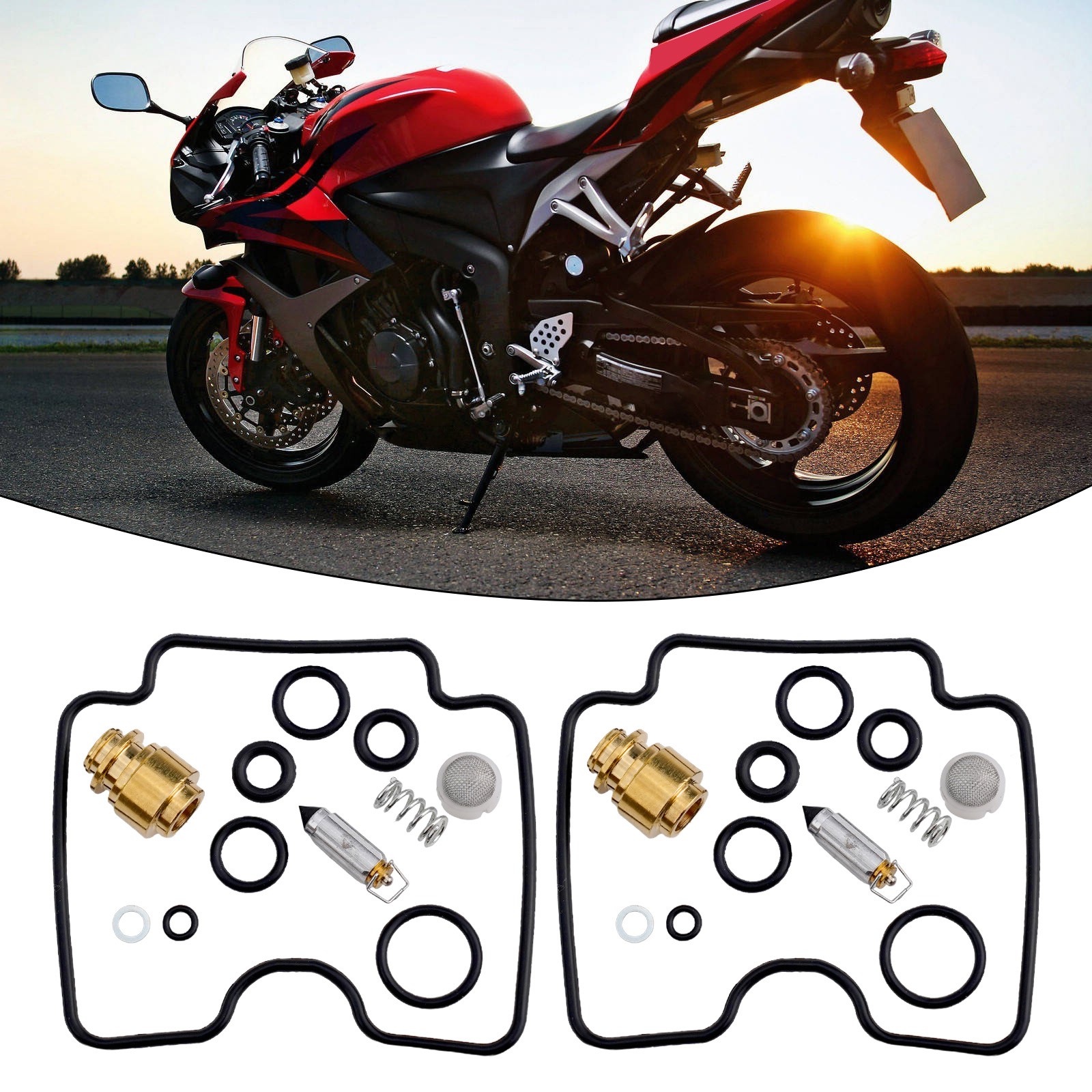 OEM Exhaust Manifold Gasket Repair Set For Suzuki GS500F 2004-2009 (Complete Kit)