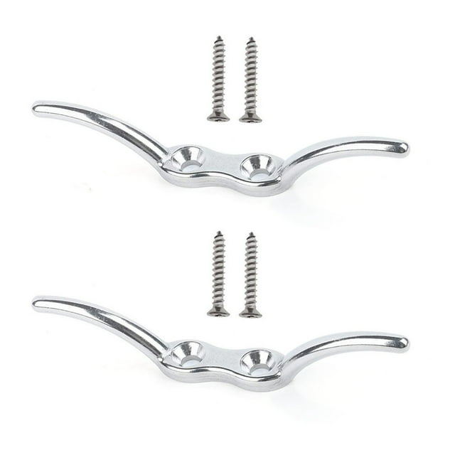 Ana 2pcs Boat Dock Cleats Flagpole Cleat Hook For Flag Rope Flagpole