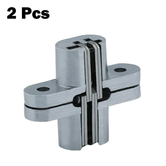 Ana 2pcs Swing Door Hinge 180 Degree Casement Invisible Hinge Folding Table Door Concealed Cross Hinges Furniture Hardware Home Decor