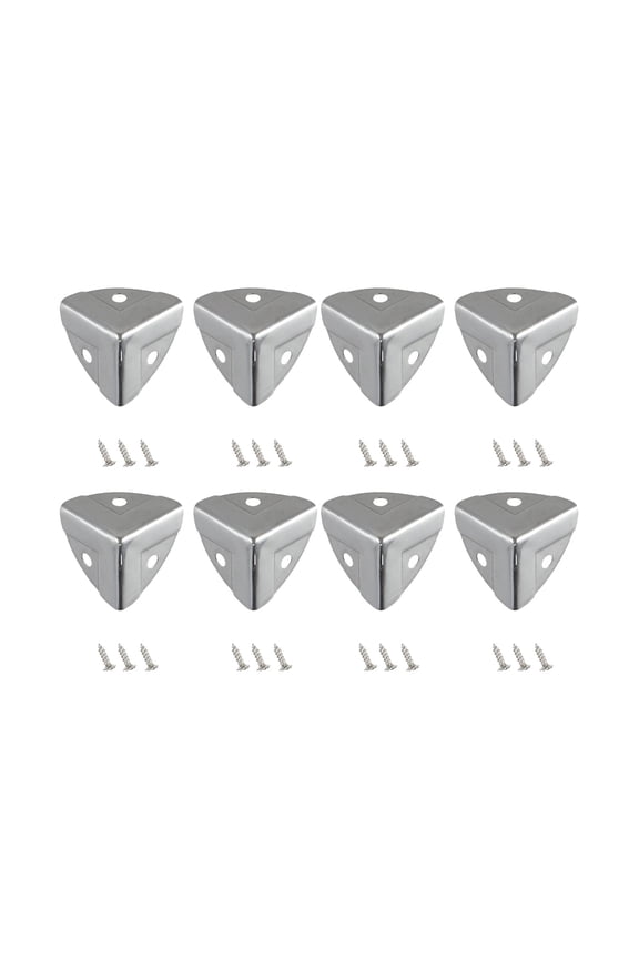 4/8/12pcs Decorative Jewelry Chest Wine Gifts Box Wooden Case Corner Protector Furniture Corner Protector Cover With Screws Home Decor