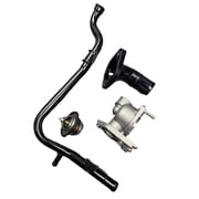 Ana 4Pcs Car Thermostat With Housing Cover Shell Coolant Pipe For Hyundai I10/I20 2008-2020 Engine Thermostat Part #2545003002 Metal