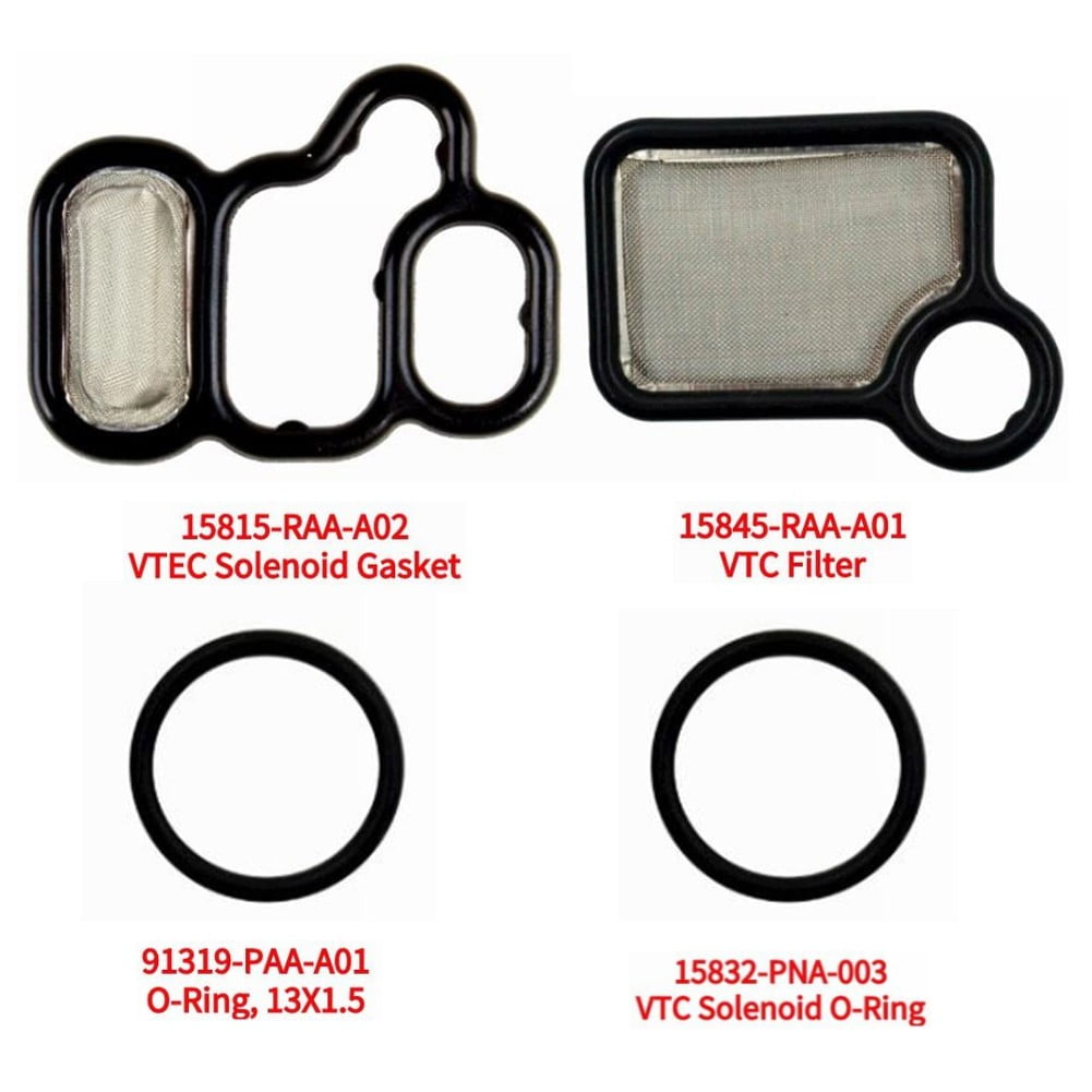 Ana 4Pcs/Set VTEC Solenoid Spool Valve Gasket Kit for 03-07 Motorbike ...